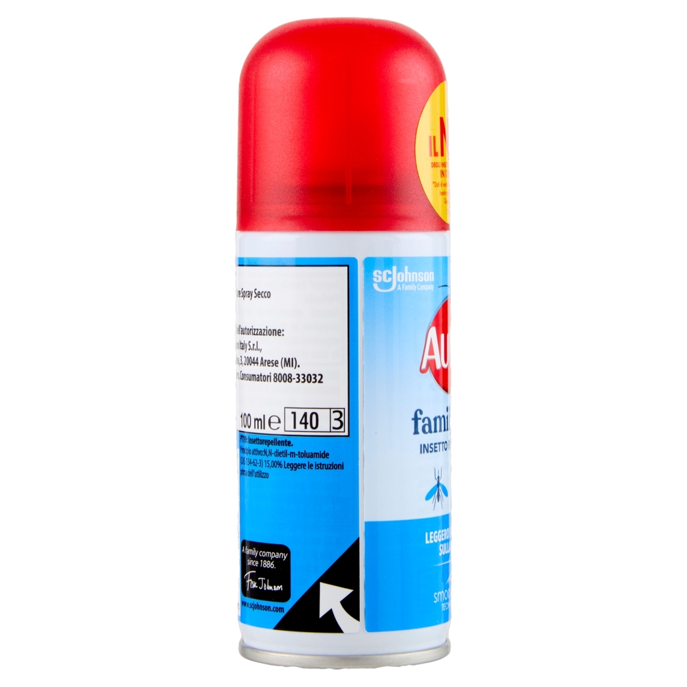 Autan Family Care Spray Secco Insetto Repellente e Antizanzare, 100 ml